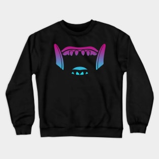 Bali Barong Boar Mask Teeth Vaporwave Crewneck Sweatshirt